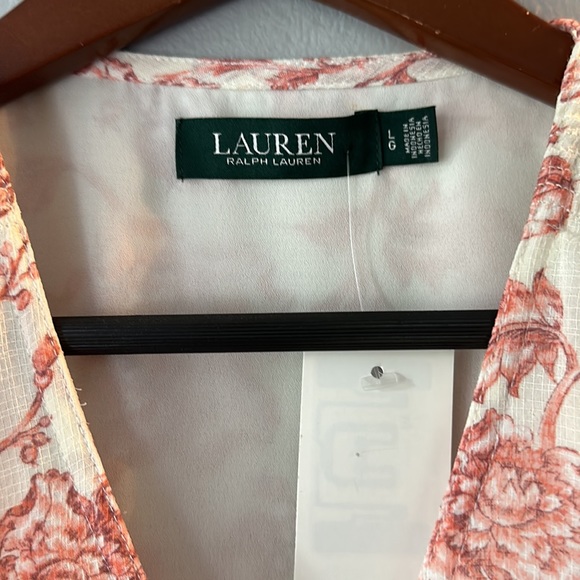 Lauren Ralph Lauren Floral Blouse L NWT - Picture 3 of 11